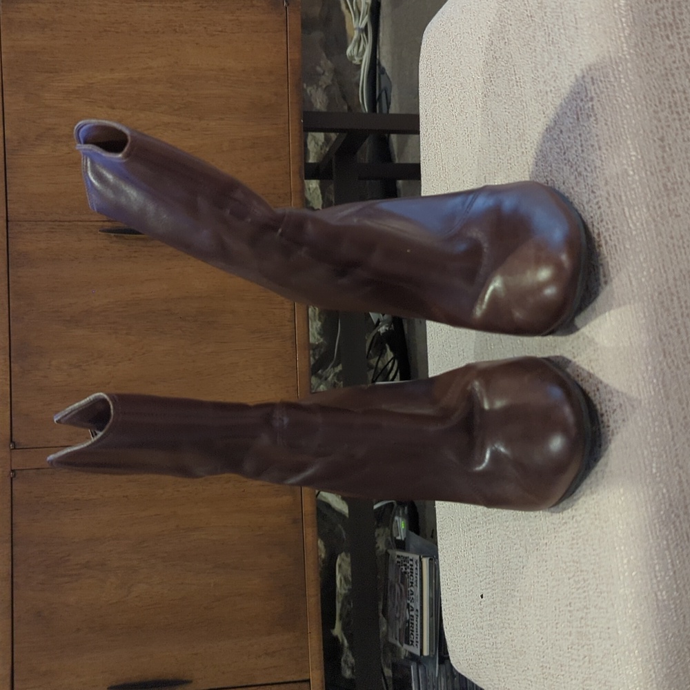 Gianni bini 81/2 brown leather boots
